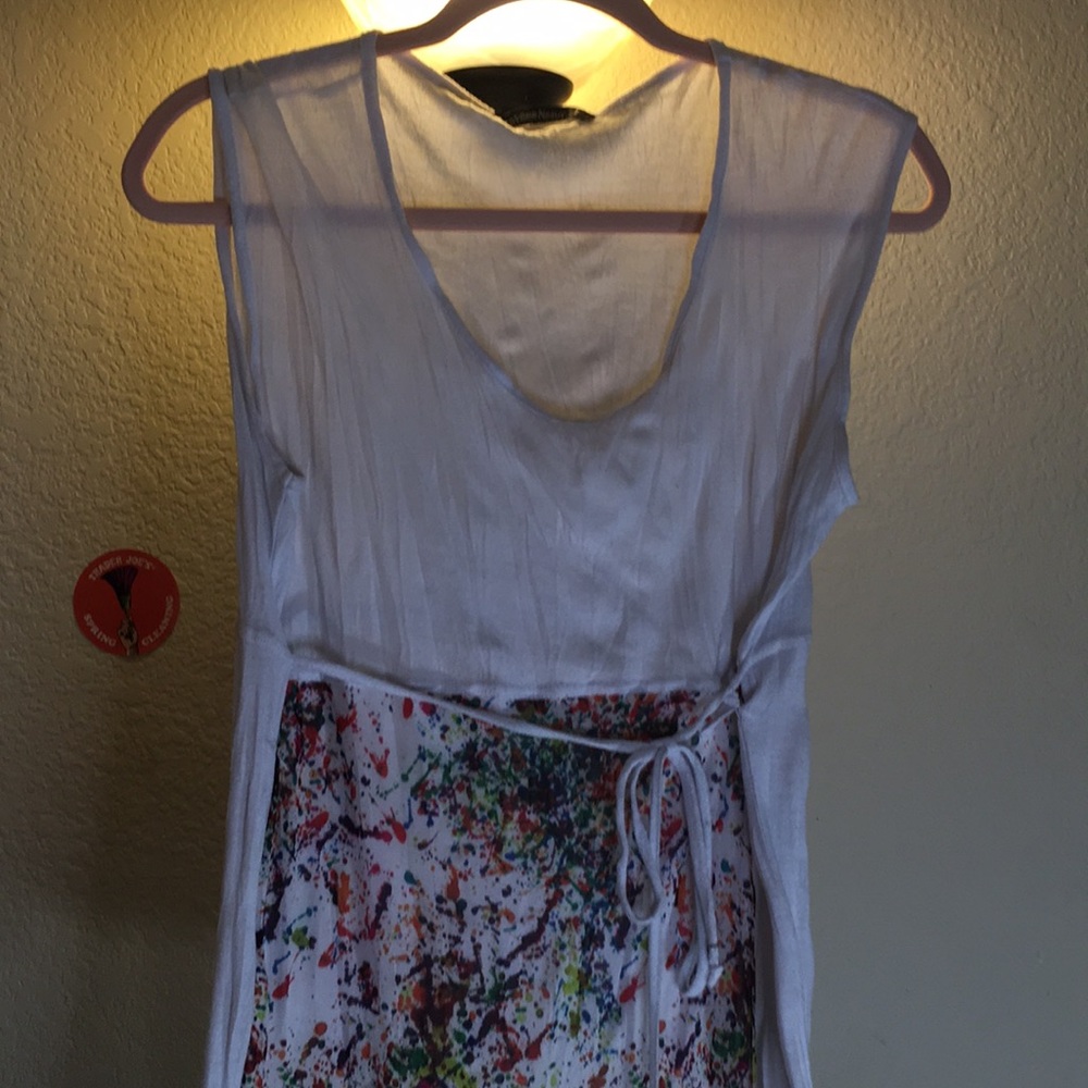 White print dress